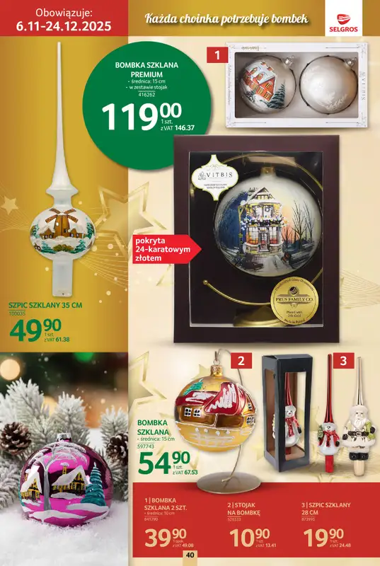 Selgros - gazetka promocyjna Katalog Boże Narodzenie od czwartku 06.11 do środy 19.11 - strona 40