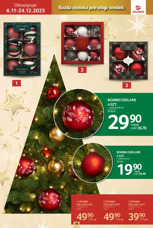 Selgros - gazetka promocyjna Katalog Boże Narodzenie od czwartku 06.11 do środy 19.11 - strona 38