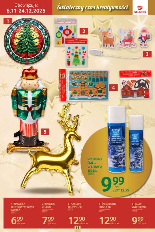 Selgros - gazetka promocyjna Katalog Boże Narodzenie od czwartku 06.11 do środy 19.11 - strona 62