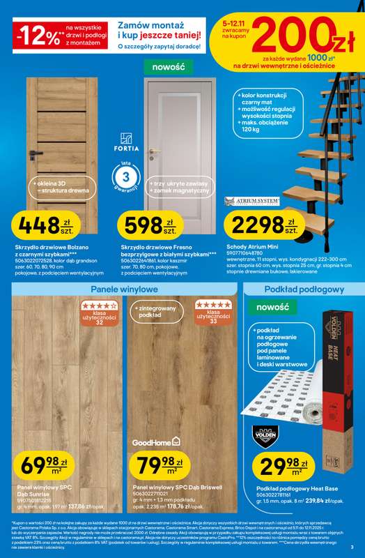 Castorama - gazetka promocyjna CASTO DAYS, setki produktów w świetnych cenach od środy 05.11 do wtorku 18.11 - strona 3