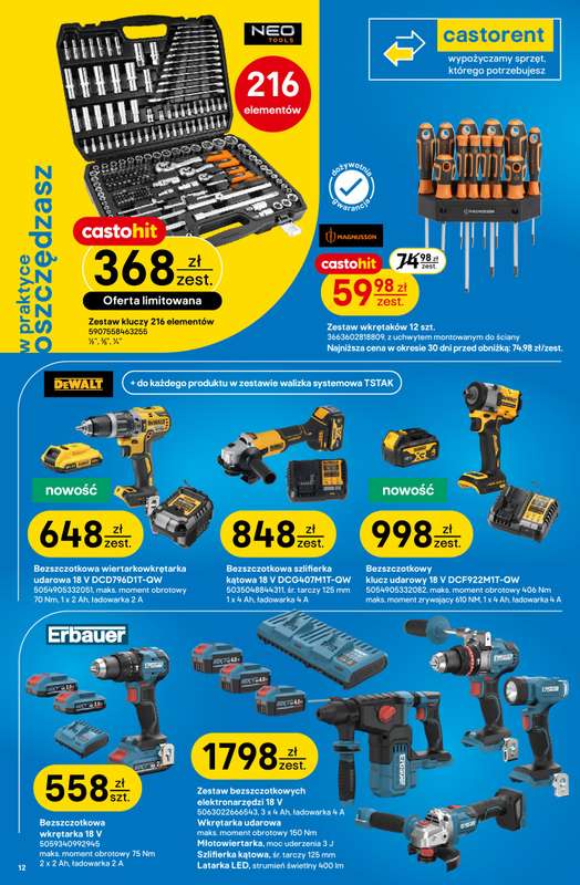 Castorama - gazetka promocyjna CASTO DAYS, setki produktów w świetnych cenach od środy 05.11 do wtorku 18.11 - strona 12
