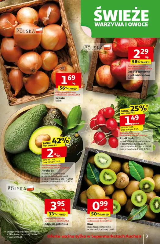 Auchan - gazetka promocyjna Gazetka Pewność niskich cen Supermarket Auchan   - strona 3