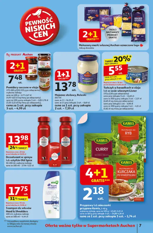 Auchan - gazetka promocyjna Gazetka Pewność niskich cen Supermarket Auchan od czwartku 06.11 do środy 12.11 - strona 7