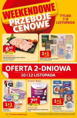 Auchan - gazetka promocyjna Gazetka Pewność niskich cen Supermarket Auchan od czwartku 06.11 do środy 12.11 - strona 2