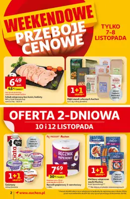 Auchan - gazetka promocyjna Gazetka Pewność niskich cen Supermarket Auchan od czwartku 06.11 do środy 12.11 - strona 2