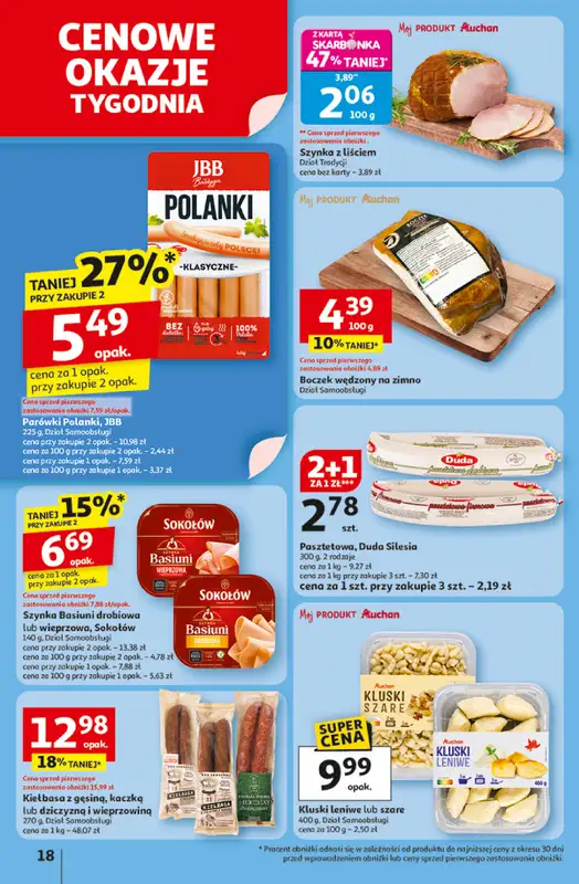 Auchan - gazetka promocyjna Gazetka Pewność niskich cen Hipermarket Auchan od czwartku 06.11 do środy 12.11 - strona 18