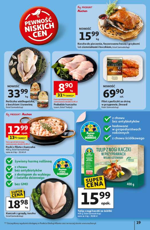 Auchan - gazetka promocyjna Gazetka Pewność niskich cen Hipermarket Auchan od czwartku 06.11 do środy 12.11 - strona 19