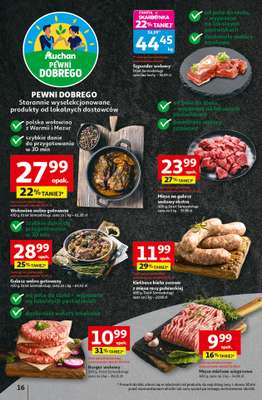 Auchan - gazetka promocyjna Gazetka Pewność niskich cen Hipermarket Auchan od czwartku 06.11 do środy 12.11 - strona 16