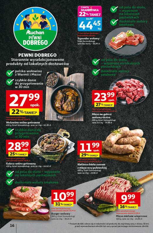 Auchan - gazetka promocyjna Gazetka Pewność niskich cen Hipermarket Auchan od czwartku 06.11 do środy 12.11 - strona 16