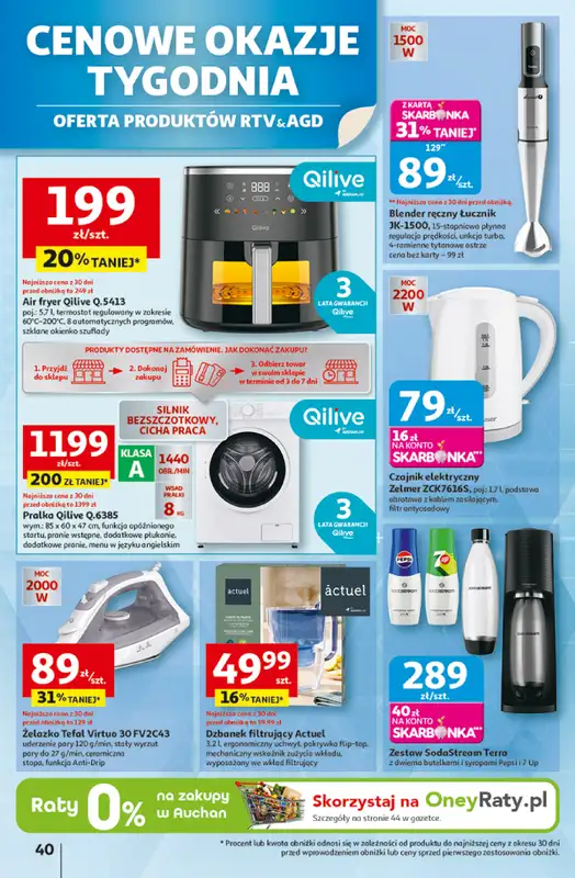 Auchan - gazetka promocyjna Gazetka Pewność niskich cen Hipermarket Auchan od czwartku 06.11 do środy 12.11 - strona 40