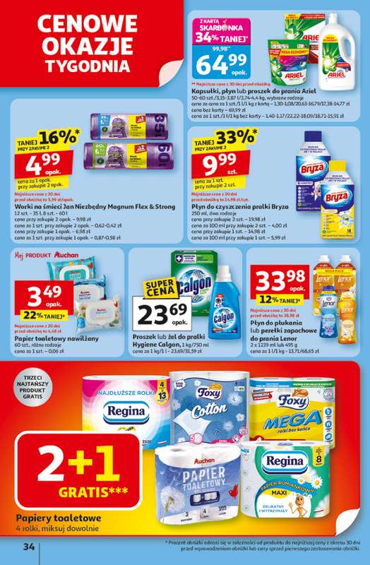 Auchan - gazetka promocyjna Gazetka Pewność niskich cen Hipermarket Auchan od czwartku 06.11 do środy 12.11 - strona 34