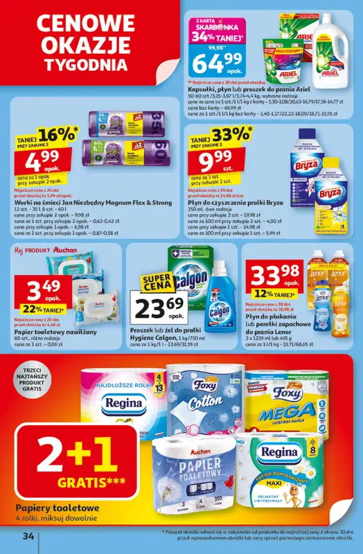 Auchan - gazetka promocyjna Gazetka Pewność niskich cen Hipermarket Auchan od czwartku 06.11 do środy 12.11 - strona 34