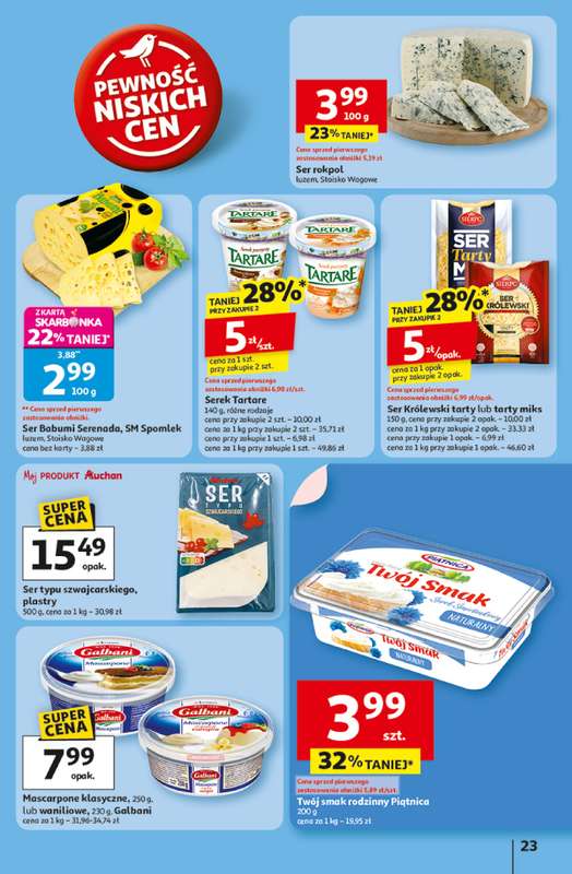 Auchan - gazetka promocyjna Gazetka Pewność niskich cen Hipermarket Auchan od czwartku 06.11 do środy 12.11 - strona 23