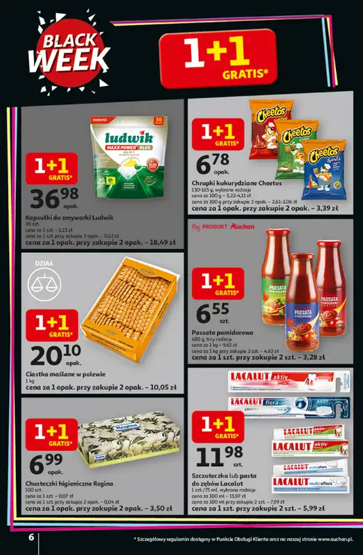 Auchan - gazetka promocyjna Gazetka Pewność niskich cen Hipermarket Auchan od czwartku 06.11 do środy 12.11 - strona 6