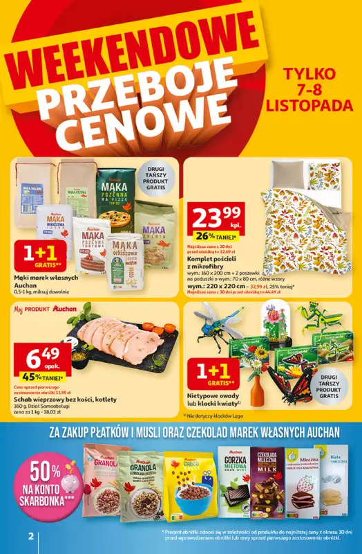 Auchan - gazetka promocyjna Gazetka Pewność niskich cen Hipermarket Auchan   - strona 2