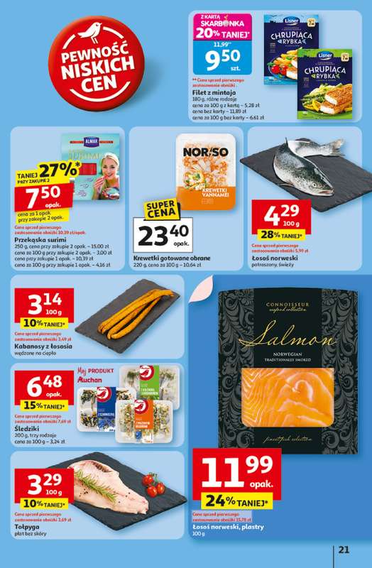 Auchan - gazetka promocyjna Gazetka Pewność niskich cen Hipermarket Auchan od czwartku 06.11 do środy 12.11 - strona 21