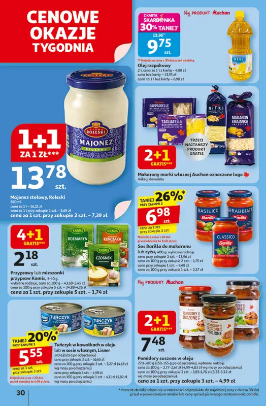 Auchan - gazetka promocyjna Gazetka Pewność niskich cen Hipermarket Auchan od czwartku 06.11 do środy 12.11 - strona 30