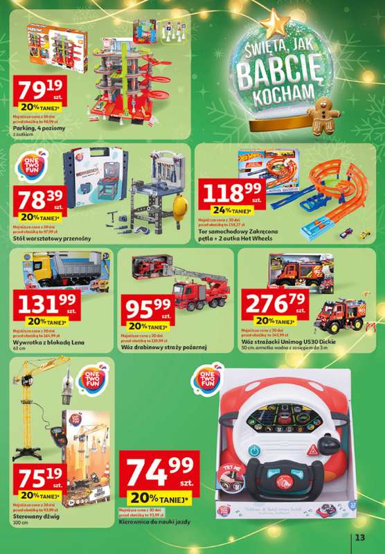 Auchan - gazetka promocyjna Katalog Zabawki Święta jak babcię kocham Hipermarket Auchan od czwartku 06.11 do środy 26.11 - strona 13