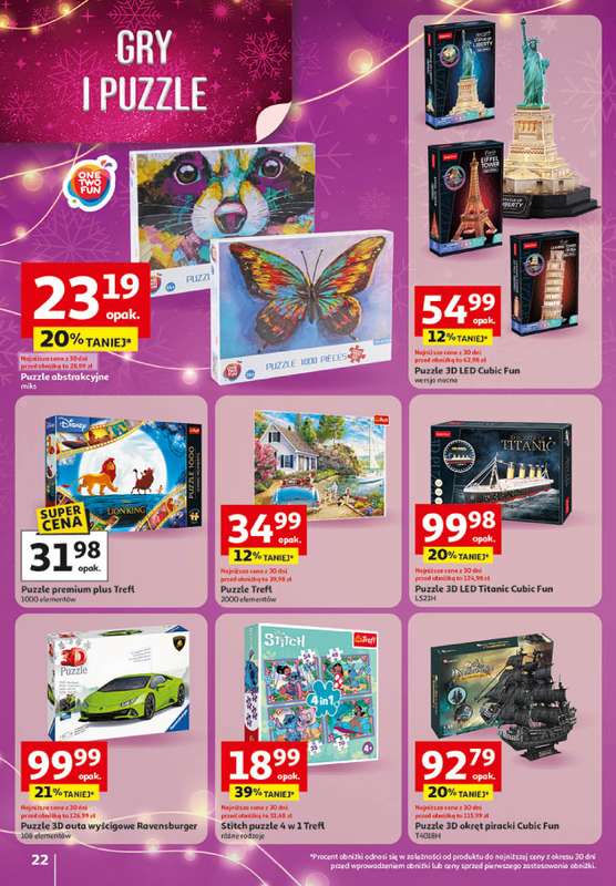 Auchan - gazetka promocyjna Katalog Zabawki Święta jak babcię kocham Hipermarket Auchan  do środy 26.11 - strona 22
