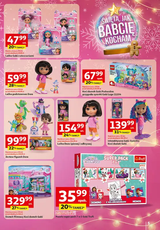 Auchan - gazetka promocyjna Katalog Zabawki Święta jak babcię kocham Hipermarket Auchan od czwartku 06.11 do środy 26.11 - strona 5