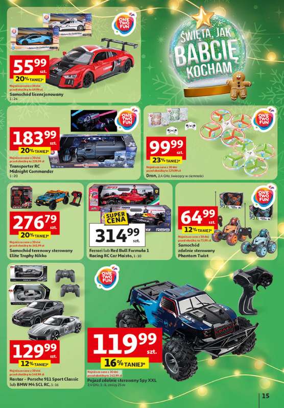 Auchan - gazetka promocyjna Katalog Zabawki Święta jak babcię kocham Hipermarket Auchan od czwartku 06.11 do środy 26.11 - strona 15