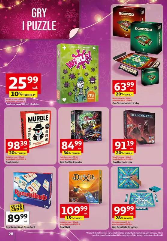 Auchan - gazetka promocyjna Katalog Zabawki Święta jak babcię kocham Hipermarket Auchan od czwartku 06.11 do środy 26.11 - strona 28