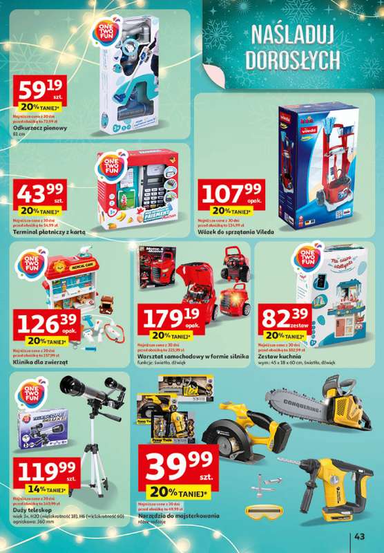 Auchan - gazetka promocyjna Katalog Zabawki Święta jak babcię kocham Hipermarket Auchan od czwartku 06.11 do środy 26.11 - strona 43