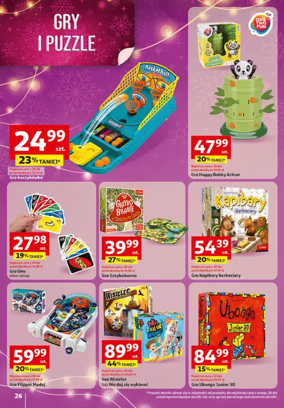 Auchan - gazetka promocyjna Katalog Zabawki Święta jak babcię kocham Hipermarket Auchan od czwartku 06.11 do środy 26.11 - strona 26