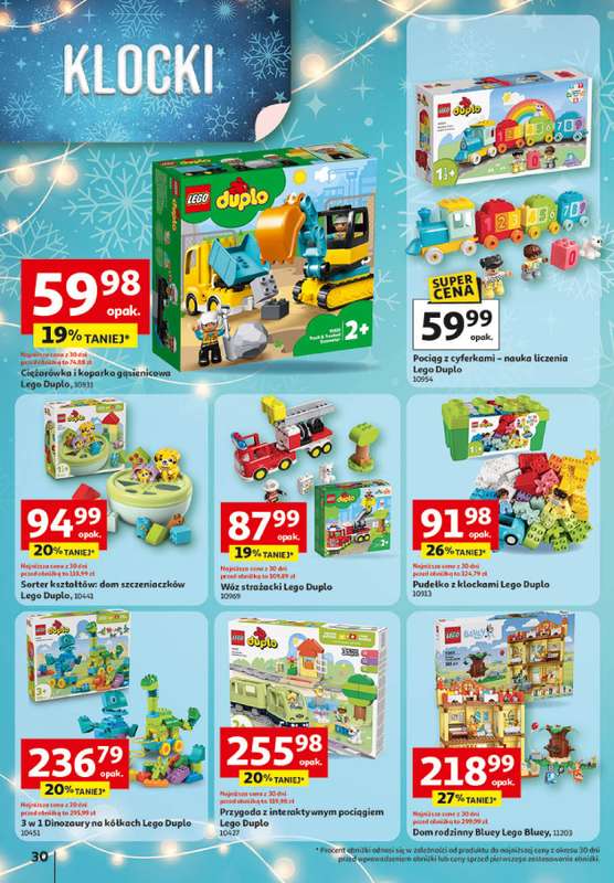 Auchan - gazetka promocyjna Katalog Zabawki Święta jak babcię kocham Hipermarket Auchan od czwartku 06.11 do środy 26.11 - strona 30