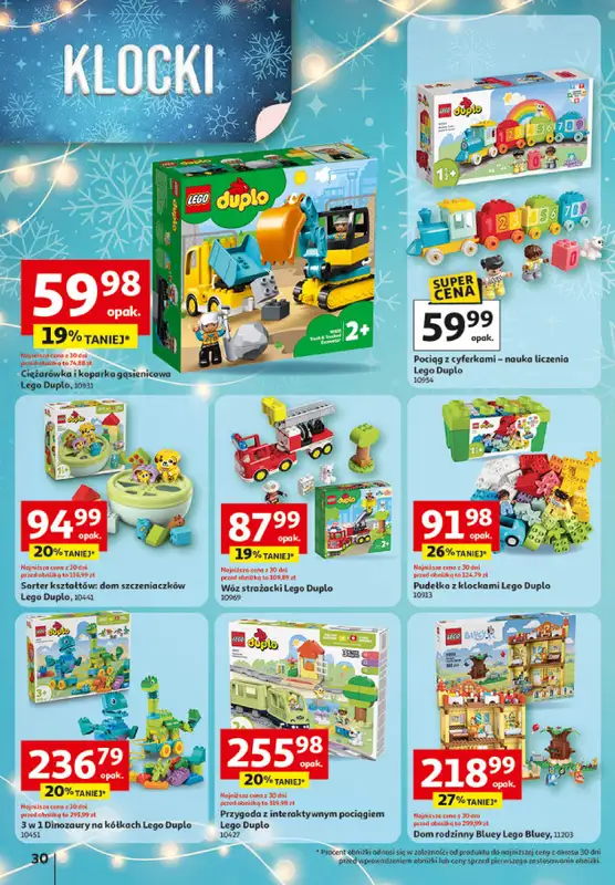 Auchan - gazetka promocyjna Katalog Zabawki Święta jak babcię kocham Hipermarket Auchan od czwartku 06.11 do środy 26.11 - strona 30