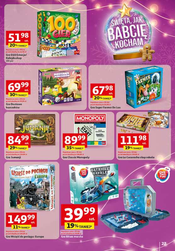 Auchan - gazetka promocyjna Katalog Zabawki Święta jak babcię kocham Hipermarket Auchan  do środy 26.11 - strona 27