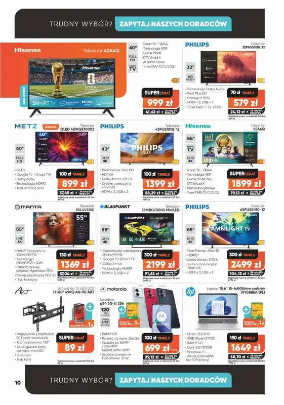 Max Elektro - gazetka promocyjna Gazetka od wtorku 04.11 do poniedziałku 01.12 - strona 10