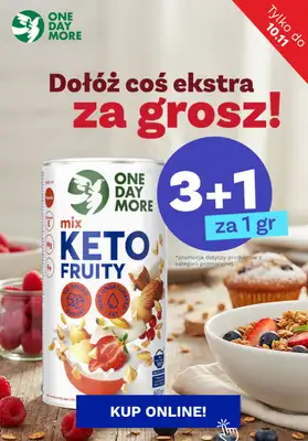 One Day More - gazetka promocyjna Promocja 3+1 za grosz od wtorku 04.11 do czwartku 06.11