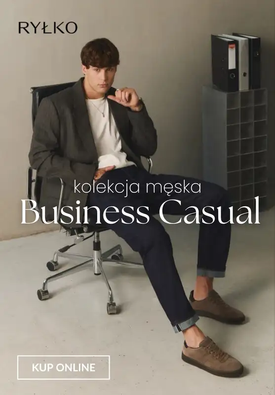 Ryłko - gazetka promocyjna Business Casual - kolekcja męska od wtorku 04.11 