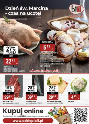 bi1 - gazetka promocyjna Gazetka Bielsko-Biała, Czeladź, Legnica, Szczecin, Wałbrzych od środy 05.11 do poniedziałku 10.11