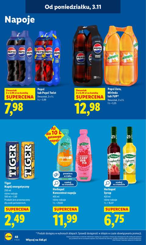 Lidl - gazetka promocyjna Oferta od poniedziałku od poniedziałku 03.11 do środy 05.11 - strona 52
