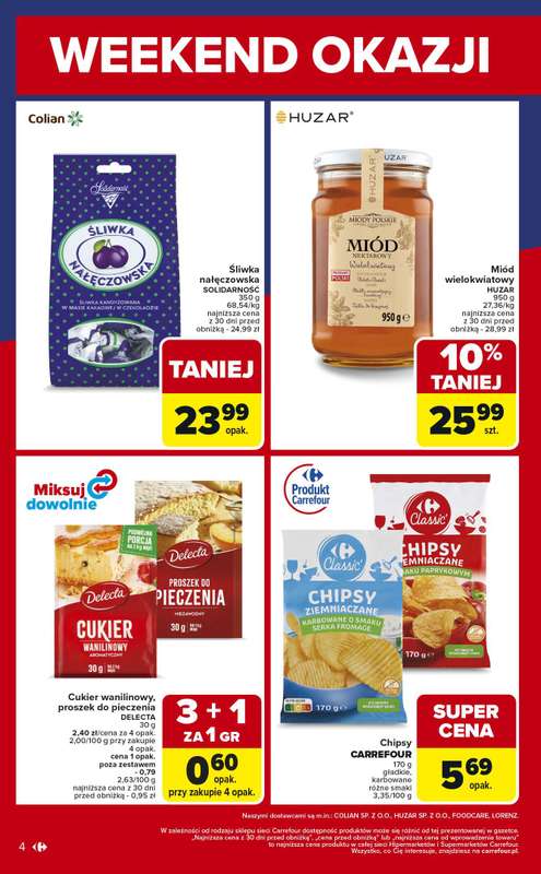 Carrefour Market - gazetka promocyjna Gazetka Weekend promek już od czwartku od czwartku 06.11 do soboty 08.11 - strona 4