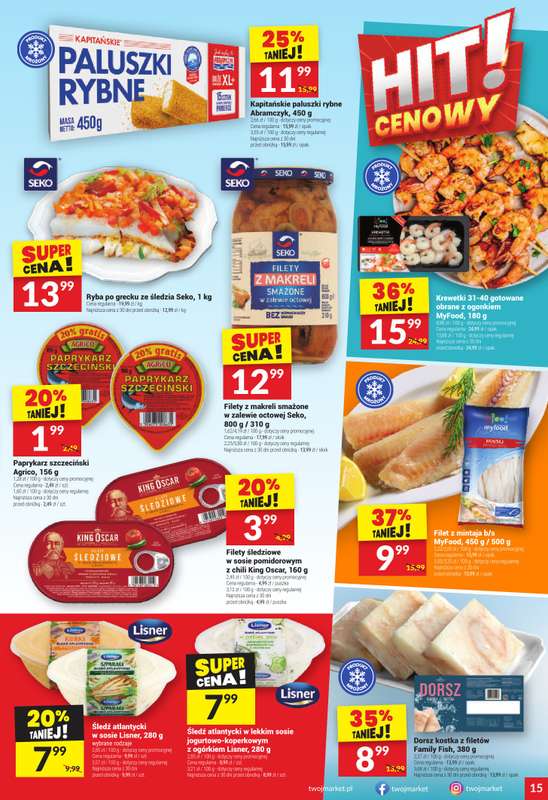 Twój Market - gazetka promocyjna Gazetka od środy 05.11 do poniedziałku 10.11 - strona 15