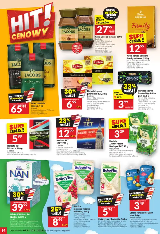 Twój Market - gazetka promocyjna Gazetka od środy 05.11 do poniedziałku 10.11 - strona 14