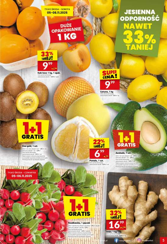 Twój Market - gazetka promocyjna Gazetka od środy 05.11 do poniedziałku 10.11 - strona 5