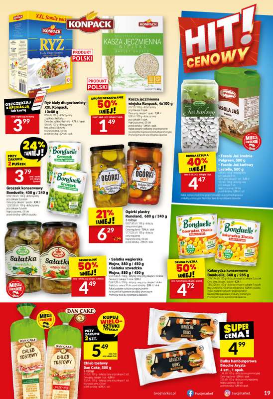 Twój Market - gazetka promocyjna Gazetka od środy 05.11 do poniedziałku 10.11 - strona 19