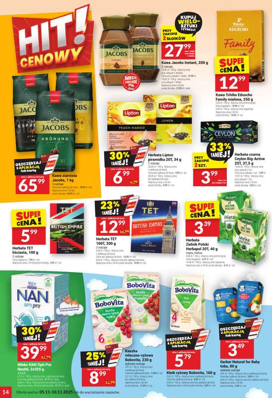 Twój Market - gazetka promocyjna Gazetka od środy 05.11 do poniedziałku 10.11 - strona 14
