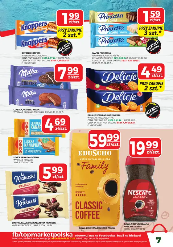 Top Market - gazetka promocyjna Gazetka od czwartku 06.11 do niedzieli 16.11 - strona 7