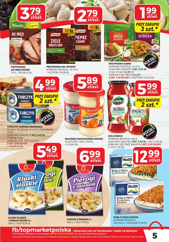 Top Market - gazetka promocyjna Gazetka od czwartku 06.11 do niedzieli 16.11 - strona 5