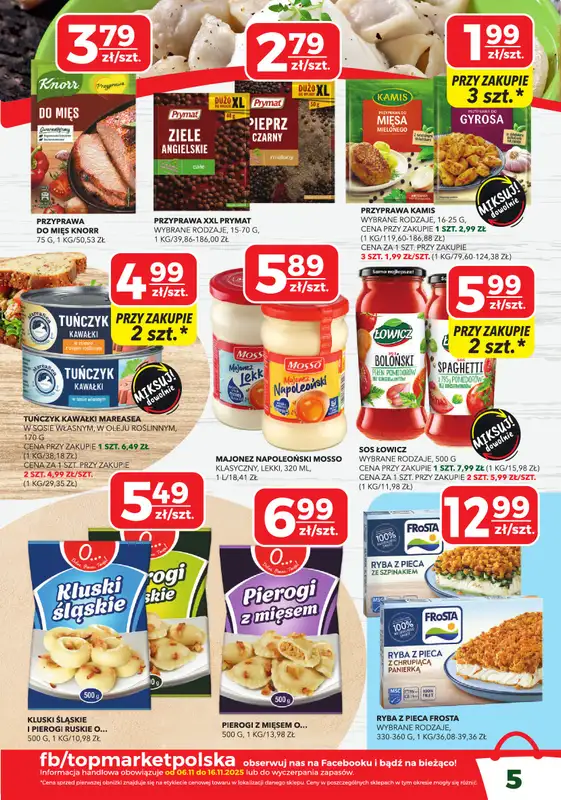Top Market - gazetka promocyjna Gazetka od czwartku 06.11 do niedzieli 16.11 - strona 5