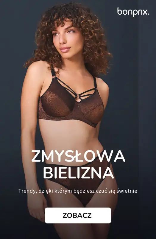 bonprix - gazetka promocyjna Shiny Lingerie - zmysłowa bielizna od 39,99 zł  