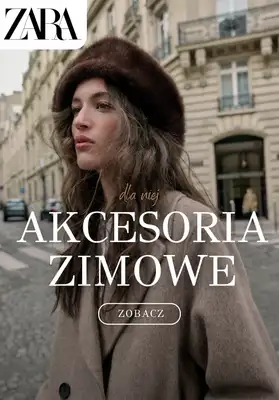 Zara - gazetka promocyjna Akcesoria zimowe dla niej od wtorku 04.11 