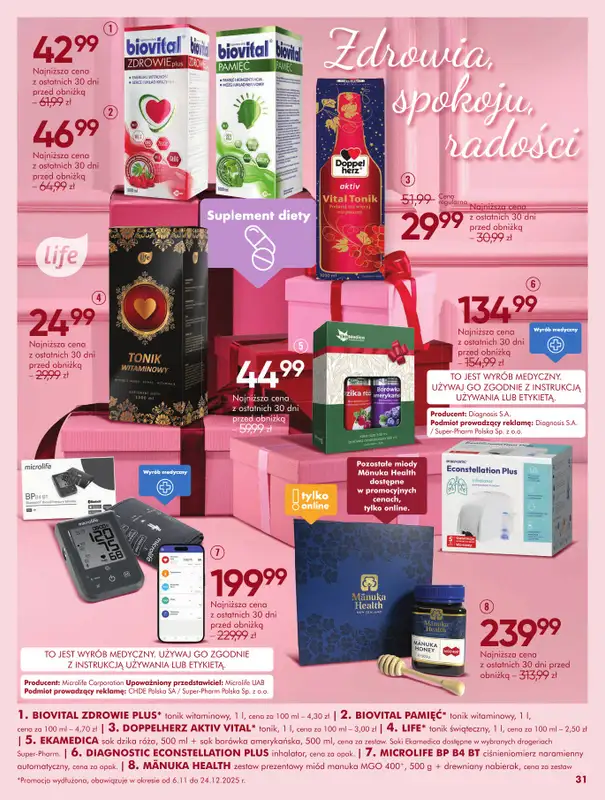 Super-Pharm - gazetka promocyjna Jakie piękne Święta od czwartku 06.11 do niedzieli 30.11 - strona 31