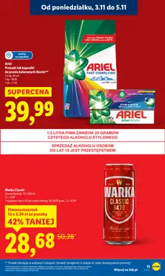 Lidl - gazetka promocyjna Oferta od poniedziałku od poniedziałku 03.11 do środy 05.11 - strona 13