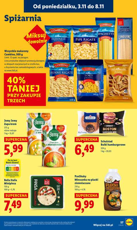 Lidl - gazetka promocyjna Oferta od poniedziałku od poniedziałku 03.11 do środy 05.11 - strona 61